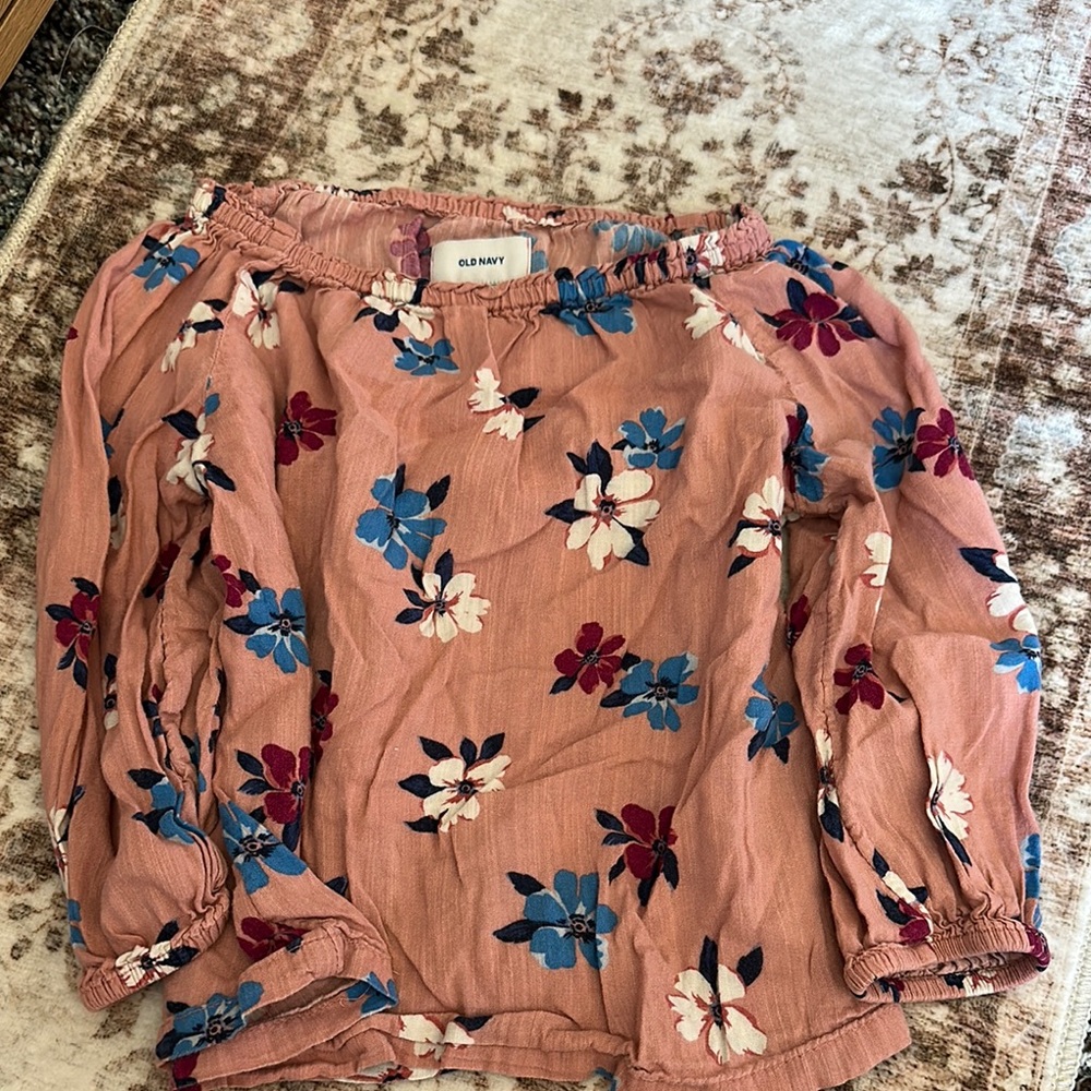 Old Navy Pink Floral Top